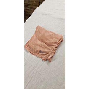 Nike Womens Mesh Racerback Training Tank Top Peach Pink Cutout Back RN56323